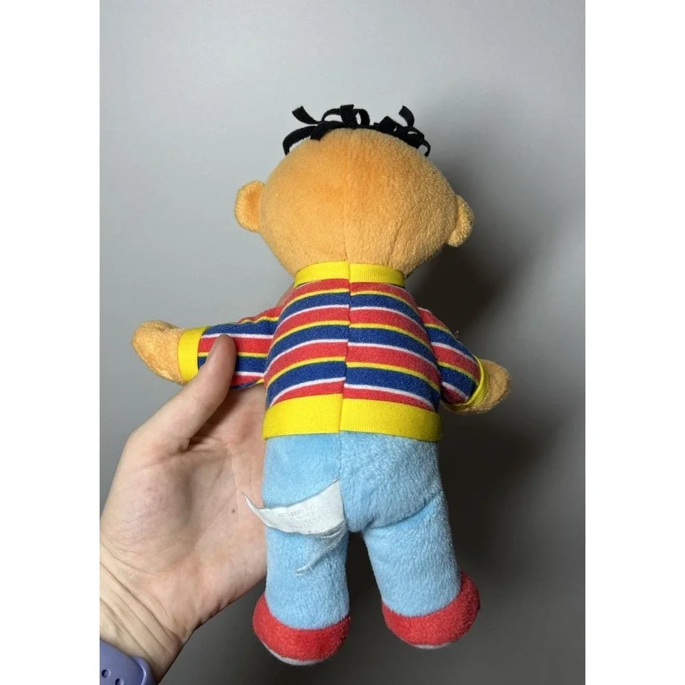 Vtg Sesame Street Ernie Fleece Plush Doll Toy 6